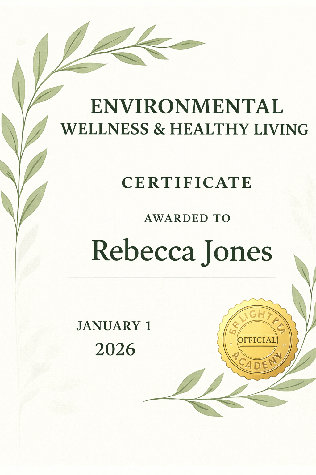 Environmental English Certificate